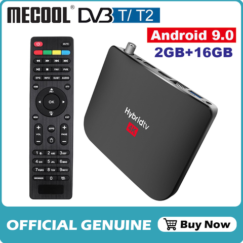 2022 MECOOL M8S Plus DVB T/T2 2GB/16GB Android 9.0 TV Box Amlogic S905X2 4K Smart TV Box H.265 2.4G WiFi décodeur ► Photo 1/6