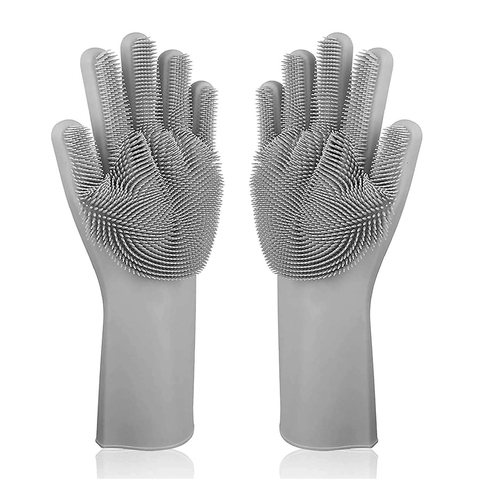 Gants de nettoyage de la vaisselle, éponge magique en caoutchouc de Silicone, épurateur ménager, outils de nettoyage de cuisine, livraison directe ► Photo 1/6