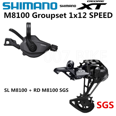 SHIMANO DEORE XT M8100 Groupe VTT Groupe 1x12-Speed SL + RD M8100 Dérailleur Arrière m8100 manette de vitesse levier ► Photo 1/5