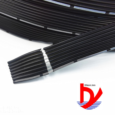 Câble Flexible en Silicone 26AWG, 3/4/8P, fil spécial souple et haute température, fil parallèle en cuivre noir et blanc, ligne 10M ► Photo 1/6