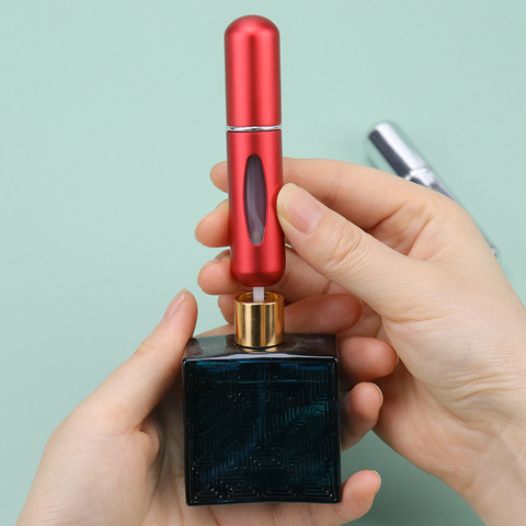 Mini bouteille de parfum Portable rechargeable de 5ml, avec pompe de parfum en Spray, contenant cosmétique vide, pour voyage ► Photo 1/6