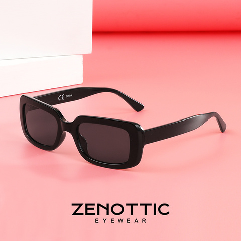 ZENOTTIC rétro petit Rectangle lunettes de soleil pour femmes marque concepteur 90s rectangulaire cadre lunettes de soleil voyage UV400 nuances Oculos ► Photo 1/6