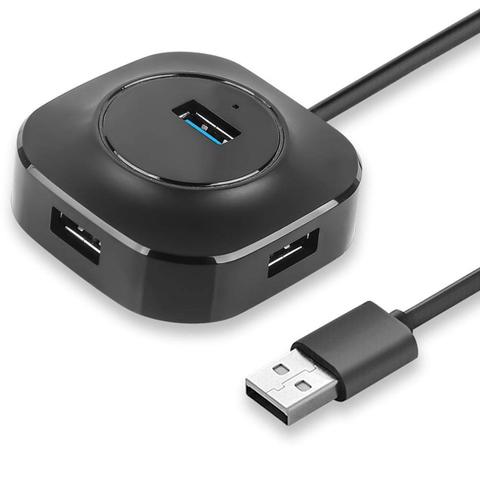 Séparateur de concentrateur USB 3.0 + 2.0 à 4 Ports, Portable, Super rapide, Compatible avec ordinateur Portable, noir/blanc ► Photo 1/6