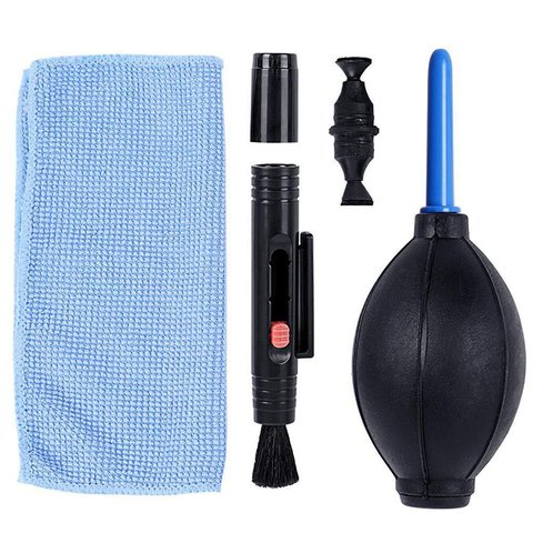 Kit de nettoyage de caméra 3 en 1, ensemble de nettoyage de poussière, brosse de soufflage d'air, lingettes pour Gopro, Canon, Nikon, caméscope, magnétophone ► Photo 1/6