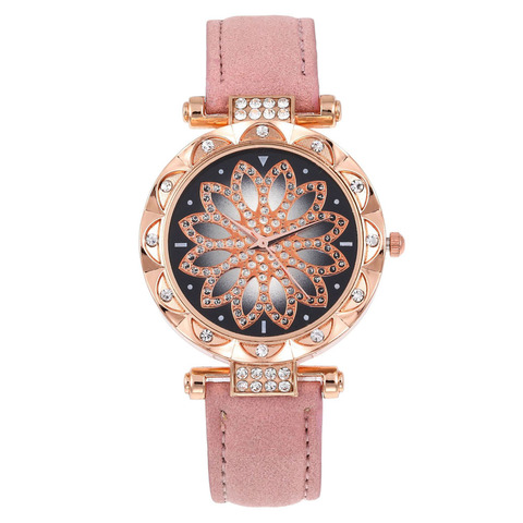 Femmes de luxe montres Bracelet ensemble ciel étoilé dames Bracelet montre décontracté en cuir montre à Quartz montre-Bracelet horloge Relogio Feminino ► Photo 1/6