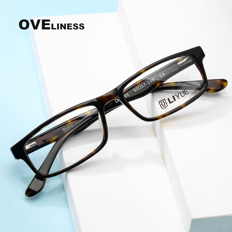 Mode carré lunettes cadres lunettes cadre hommes femmes optique acétate pleine lunettes myopie Prescription lunettes lunettes ► Photo 1/6