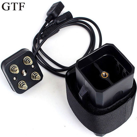 GTF 8.4V boîtier de batterie étanche utiliser 4*18650 batteries couverture de maison pour lampe de vélo vélo avec double interface USB/DC ► Photo 1/6