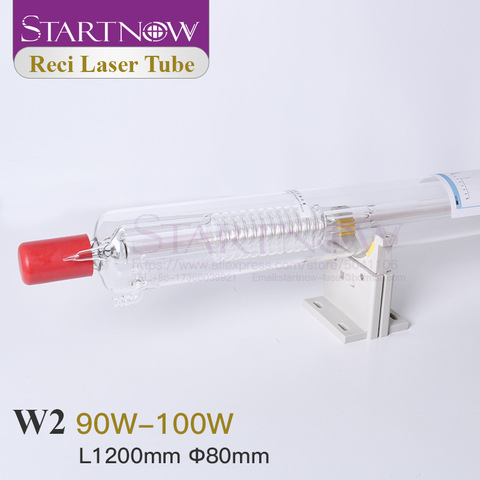 Startnow Reci W2 Laser Tube CO2 lampe 90W 100W S2 Z2 boîte en bois emballage pour 80W CO2 Laser gravure Machine de découpe pièces de rechange ► Photo 1/6