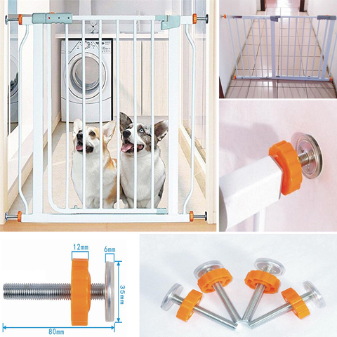 4 Pcs/Pack vis boulon écrou escalier clôture fixer animaux bébé sécurité robuste porte barre installer ménage sécurisé outil pièces ► Photo 1/1