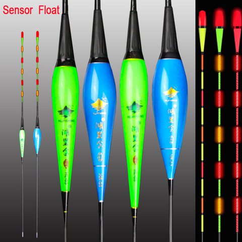 Hljfish flotteur de pêche flotteur électrique capteur de gravité Smart IC intégré appâts de poisson antenne changement de couleur LED flotteur lumineux ► Photo 1/6