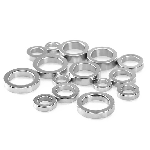 10 pièces/lot 8 10 12 14 16mm en acier inoxydable rond gros trou perle perles entretoises en vrac pour bijoux à bricoler soi-même faisant des accessoires en gros ► Photo 1/6