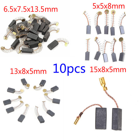 10 pièces de carbone brosses pièces de rechange Mini perceuse électrique broyeur remplacement pour moteurs électriques outil rotatif ► Photo 1/6