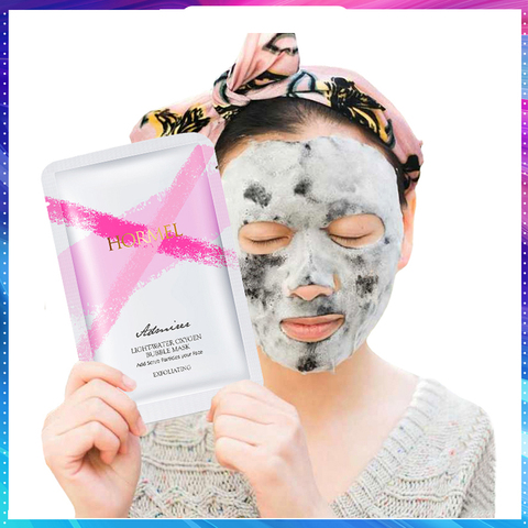 Masque Facial à bulles hyaluronique, feuille de masque hydratant, blanchiment du visage, traitement coréen, cosmétique, beauté, soins pour la peau, Anti-vieillissement ► Photo 1/6