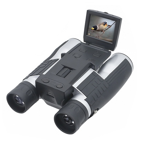 Jumelles avec caméra numérique HD 1080 mp, 12x32, 2.0 P, écran LCD, télescope optique d'extérieur, usb 2.0 vers PC ► Photo 1/6