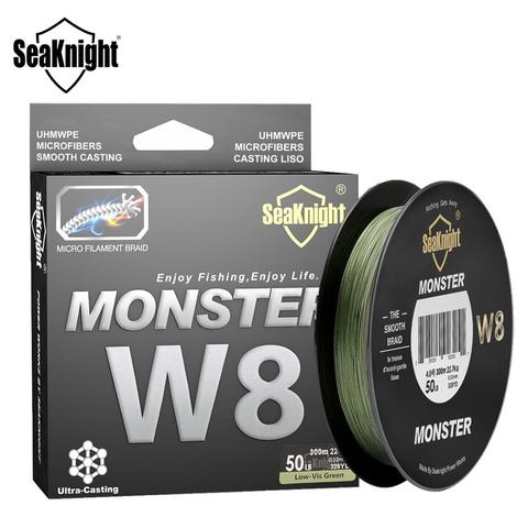 SeaKnight – Ligne de pêche W8 tressée à 8 fils de 150 M, 300 M, 500 M, accessoire pour pêcher, fil de marque multi-filament PE, résistance 15, 20, 30, 40, 50, 80, 100lb ► Photo 1/6