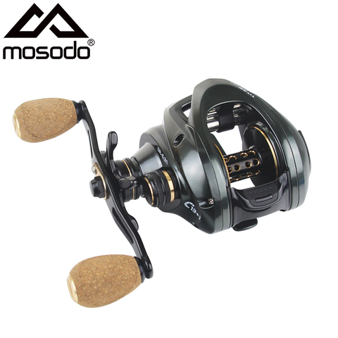 Mosodo – moulinet de pêche Baitcasting 6.3:1, équipement en Fiber de carbone, haute vitesse, frein à friction de 12KG Max 13 + 1 ► Photo 1/6