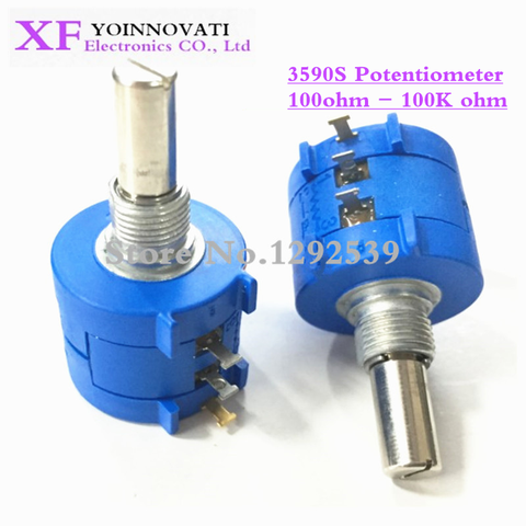 1PCS 3590S series resistance 1K 2K 5K 10K 20K 50K 100K ohm Potentiometer Adjustable Resistor 3590 102 202 502 103 3590S-2 ► Photo 1/4