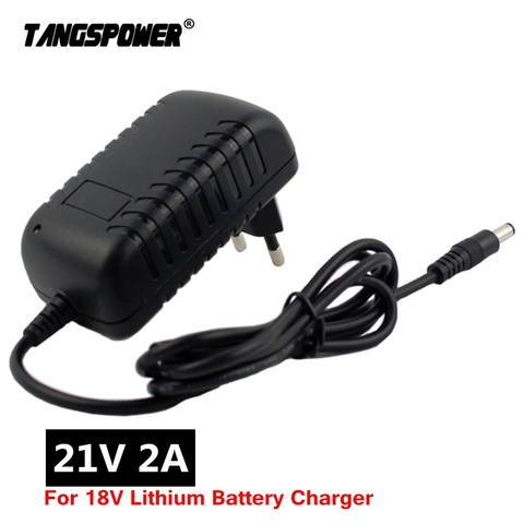 21V 2A 18650 chargeur de batterie au Lithium pour tournevis électrique 18V 5S Li-ion batterie chargeur mural cc 5.5*2.1 MM livraison gratuite ► Photo 1/6