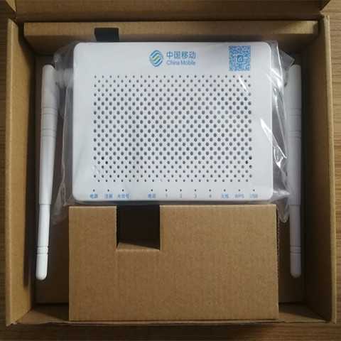 Routeur Original ZTE GPON 1GE + 3FE + 1 POTS + Wifi ONU ONT firmware anglais 2 antennes GPON ► Photo 1/3