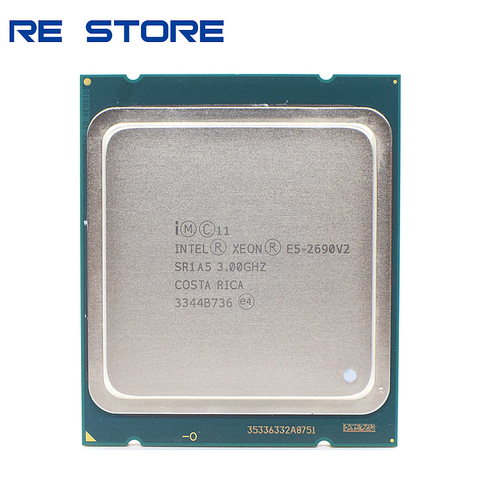 Processeur Intel E5 2690 v2 utilisé SR1A5 3.0Ghz 10 cœurs 25 mo Socket LGA 2011 Xeon CPU ► Photo 1/2