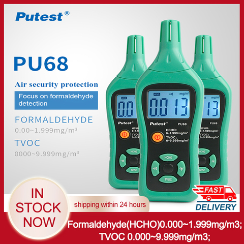 Analyseur de gaz numérique LCD, détecteur de formaldéhyde, moniteur de qualité de l'air, testeur de température et d'humidité ► Photo 1/6