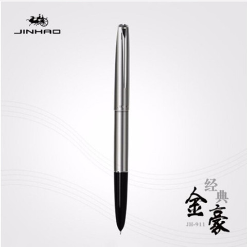 JINHAO – stylo à plume 911 en acier inoxydable, pointe de calligraphie extrêmement Fine de 0.38mm, outils d'écriture pour étudiant et bureau ► Photo 1/4