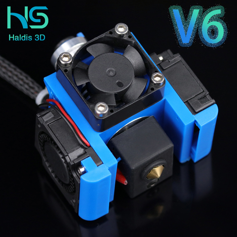 Top qualité tout en métal V6 j-head Hotend Bowden extrudeuse Kit pour E3d V6 volcan Hotend ventilateur de refroidissement support bloc 3D imprimantes pièces ► Photo 1/6