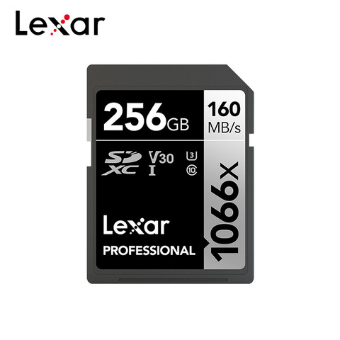 Lexar carte SD professionnelle 1066x carte mémoire d'origine jusqu'à 160 mo/s 256 go 128 go 64 go SDXC UHS-I U3 V30 carte Flash pour appareil photo 4K ► Photo 1/5