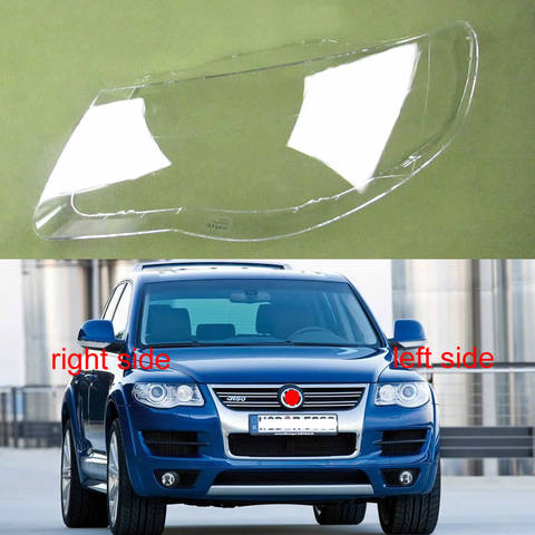 Couverture de lampe frontale transparente pour Volkswagen Touareg, éclairage avant, lentille pour phare, éclairage avant, lentille, 2007, 2008, 2009, 2010 ► Photo 1/1