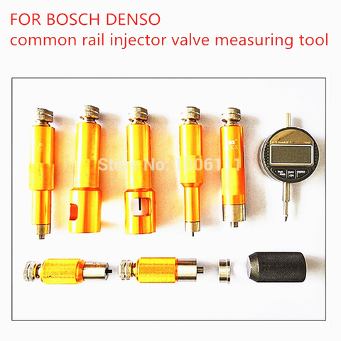 1 PIÈCES POUR BOSCH DENSO Diesel Buse D'injecteur à Rampe Commune D'armature Ascenseur Restants Entrefer De Mesure De Course Test Ensembles D'outils ► Photo 1/6