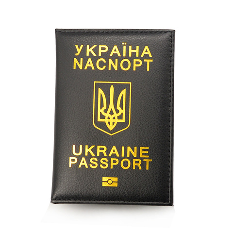 Housse de passeport en cuir PU, mignon, personnalisée, couverture de voyage ukrainienne, pour filles, portefeuille ► Photo 1/6