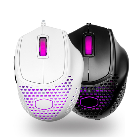 Cooler Master – souris de jeu RGB, avec capteur optique, léger, structure en nid d'abeille, câble tissé, IP58 PixArt PMW3389, MM720 49g, 16000DPI ► Photo 1/6