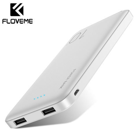 FLOVEME 10000mAh batterie d'alimentation pour Xiaomi batterie externe chargeur Portable Double USB Mi Powerbank batterie pauvre batterie externe Movil ► Photo 1/6