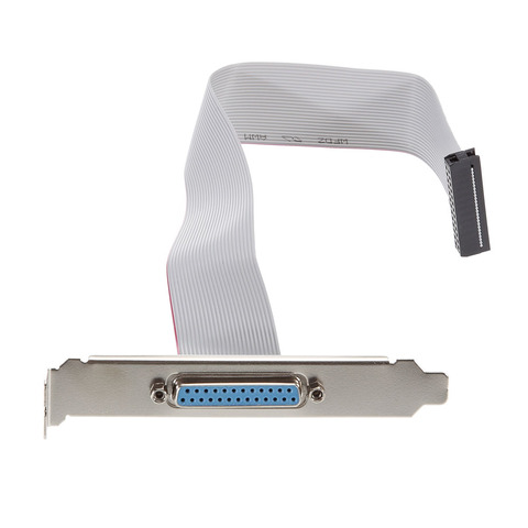 Carte mère DB25 1 Port parallèle PCI Slot, support de câble avec câble pour imprimante parallèle LPT COM Port série ► Photo 1/6