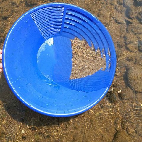 Bassin en plastique doré de 15 pouces, pour le traitement des minéraux de la boue de sable, outils de ruée vers l'or ► Photo 1/6