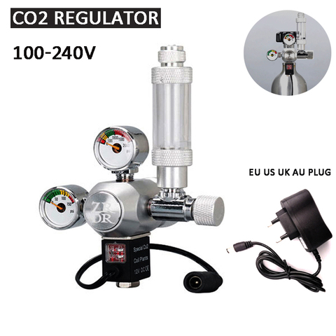 Régulateur CO2 bricolage monter soi-même, électrovanne compteur de bulles, système de contrôle du CO2, vanne de réduction de pression, équipement en dioxyde de carbone ► Photo 1/6