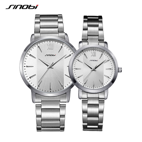 SINOBI élégant marque femmes montre de luxe argent Quartz femmes montres dames en acier Antique genève montres horloge Relogio ► Photo 1/6