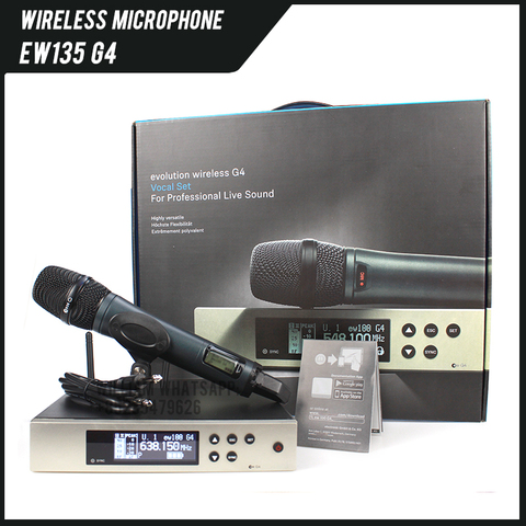 Système de microphone sans fil EW135G4 EW100G4 EW 100 G4, avec microphone haneheld E835S pour microphone sennheiser EW 135 G4 ► Photo 1/6