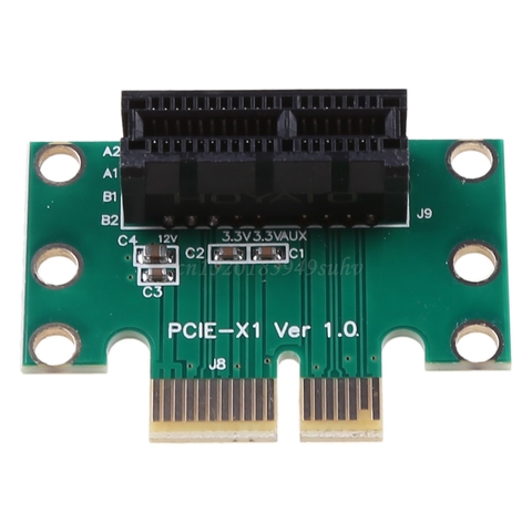PCI-E PCI Express X1 adaptateur Riser carte PCI E PCIE X1 à X1 Slot convertisseur carte 90 degrés pour 1U serveur châssis ► Photo 1/6