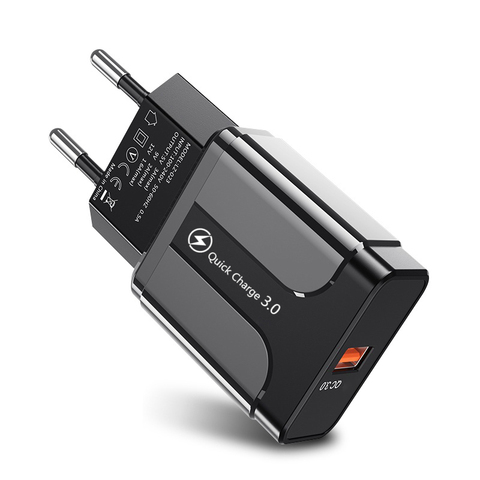 Chargeur rapide 3.0 4.0 USB universel QC 3.0 18W adaptateur de Charge rapide chargeur de téléphone portable mural pour iPhone Samsung Xiaomi ► Photo 1/6