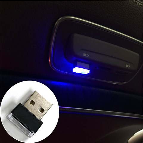 Lumières LED USB décoratives d'ambiance pour voiture, 1 pièce, pour Volkswagen Tiguan Polo Passat CC Golf teront EOS Scirocco Sharan Fox Ameo ► Photo 1/6