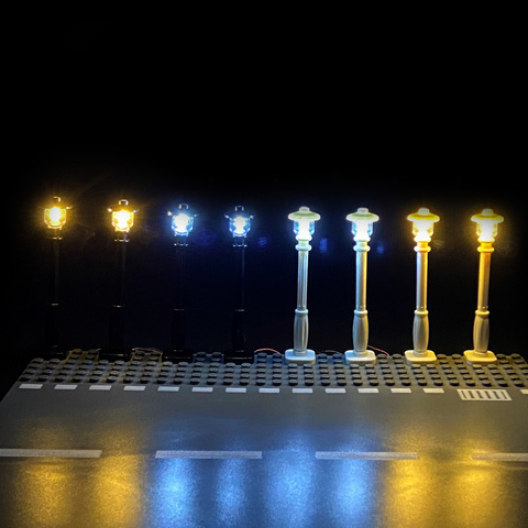 Blocs de construction d'éclairage de rue de ville, lampes LED 7 Ports USB, émettant de la lumière, briques classiques compatibles avec toutes les marques, Mini modèle d'éclairage ► Photo 1/6