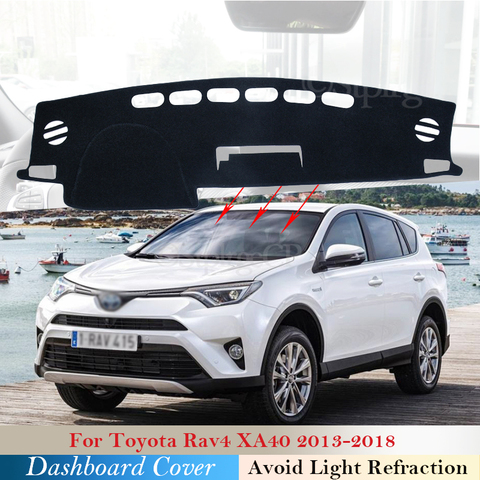 Housse de tableau de bord protection pour Toyota Rav4 XA40 2013 ~ 2022 RAV 4 40 voiture accessoires tableau de bord parasol tapis Dashmat 2017 ► Photo 1/6