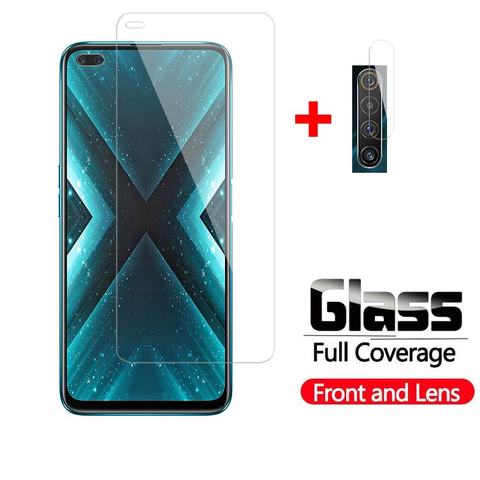 Protecteur d'écran 2 en 1, en verre trempé, 6.6 pouces, pour caméra OPPO Realme X3, SuperZoom ► Photo 1/6