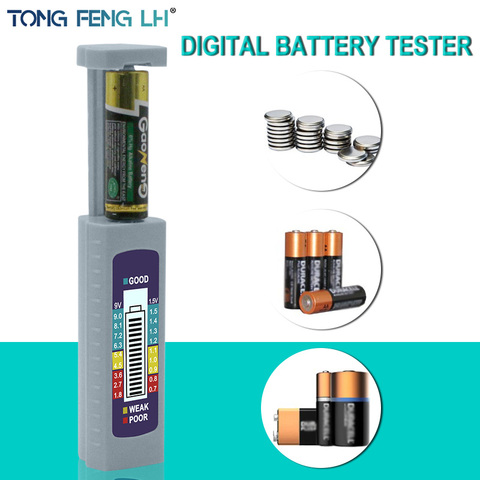 Testeur de batterie numérique, outil de Diagnostic de batterie, affichage LCD, testeur universel avec cellules bouton AAA ► Photo 1/6