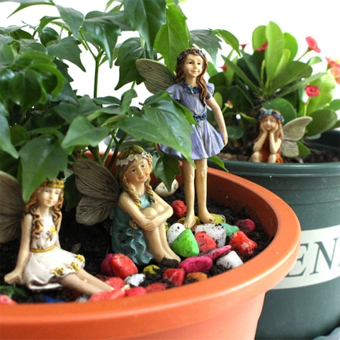Fée jardin-6 pièces Figurines de fées miniatures accessoires pour décor extérieur 667A ► Photo 1/5