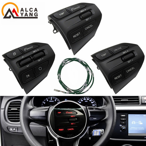 Bouton de volant pour KIA K2 RIO 2017 2022 RIO X boutons de ligne Bluetooth téléphone régulateur de vitesse Volume. ► Photo 1/6