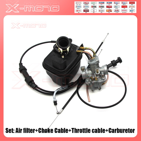 Carburateurs moto Carby filtre à Air câble d'accélérateur starter câble pour Yamaha PeeWee PW50 PW 50 PY50 YZinger 50 YZINGER vélo ► Photo 1/6