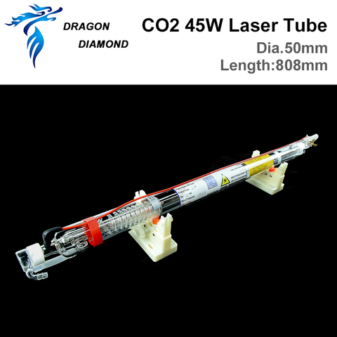 Tête en métal du Tube 45-50w 808MM de Laser de CO2 de diamant de DRAGON Dia.50mm pour la découpeuse de gravure de Laser de CO2 ► Photo 1/6