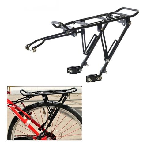 Frein à disque en alliage d'aluminium vélo support arrière vtt pliable vélos sacoche sac de transport étagère à bagages ► Photo 1/6